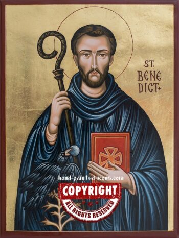 Saint Benedict-hand-painted-icon-v2.