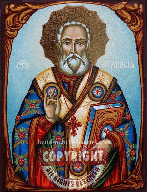 St Athanasius The Great of Alexandria- hand-painted icon