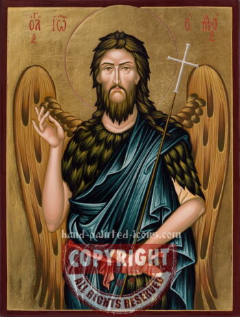 St John The Baptist-hand-painted-icon-v2