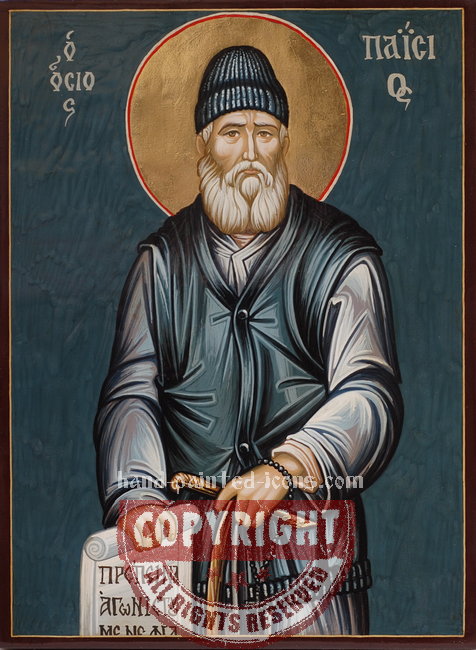 Saint Paisios of Mount Athos-hand-painted icon