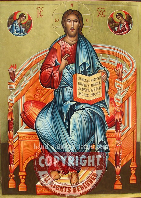 Christ Enthroned In Glory-hand-painted-icon-40x30cm