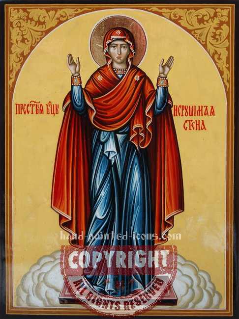 Mother of God- Unbreakable Wall-hand-painted-icon