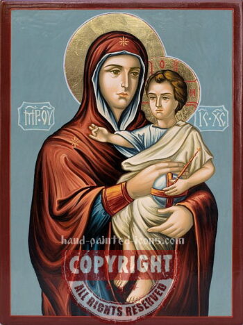 The Holy Virgin Daskotna-hand-painted-icon