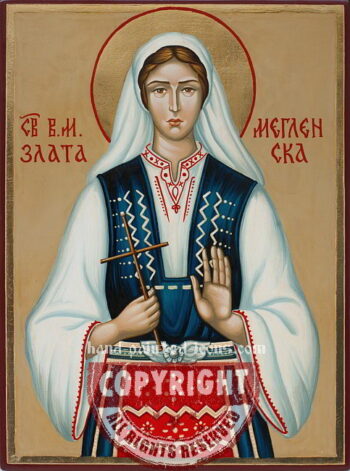 Saint Zlata of Meglen-hand-painted-icon