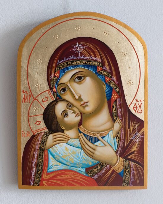 The-Virgin-Eleusa-hand-painted-orthodox-icon-21x14.5cm