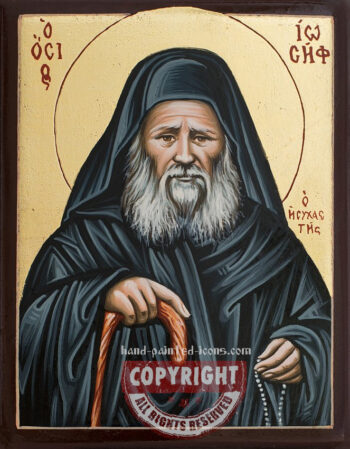 Saint Joseph the Hesychast - hand-painted icon